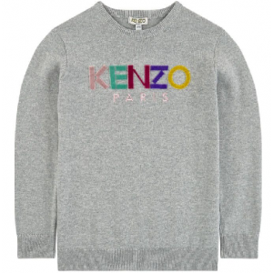 Kenzo Sport Line Logo Junior Girl 4 Marl Grey - 5A